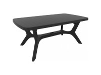 Allibert Stůl zahradní Baltimore grafit 177 x 100 x 71 cm