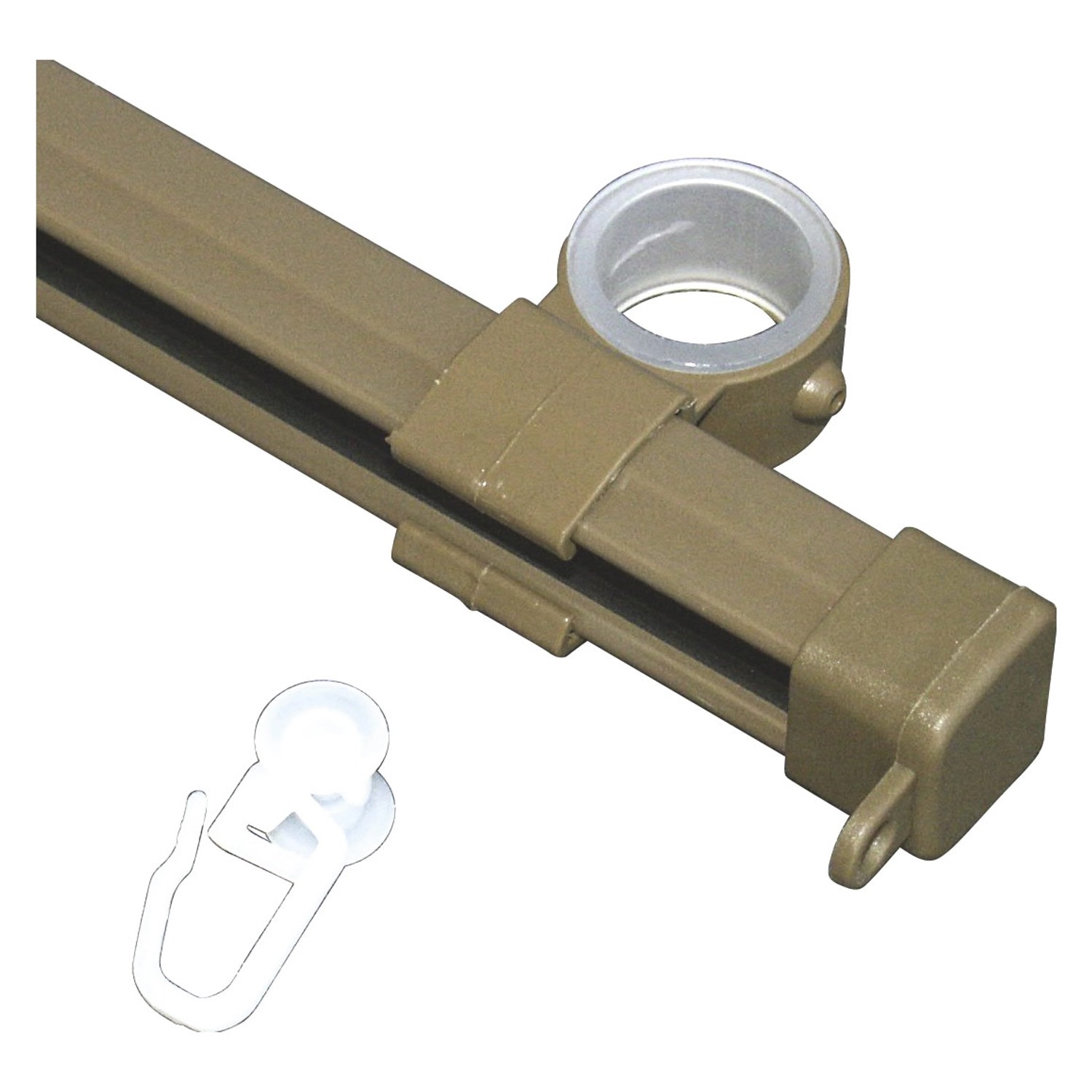 Gardinia U kolejnička kov bílá 190 cm