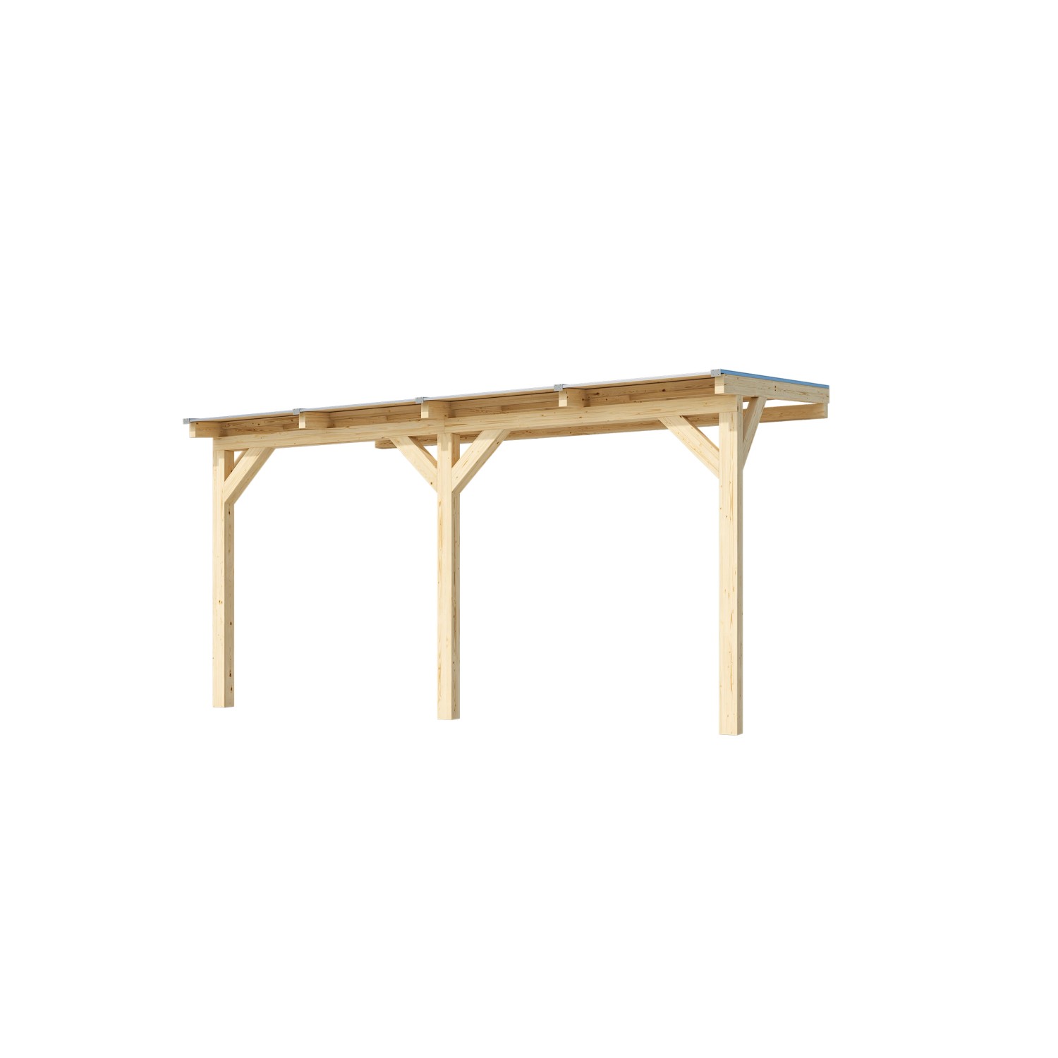 Weka Zastřešení terasy 672 vel. 1, přírodní, 434 x 275 cm