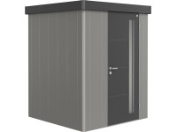 Biohort Plechový zahradní domek Neo1A 2.3 standardní dveře kř. šedá 180 x 180 cm