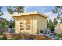 Weka Designový zahradní domek Komfort 126 Plus vel. 2, přírodní, 295 x 241 cm