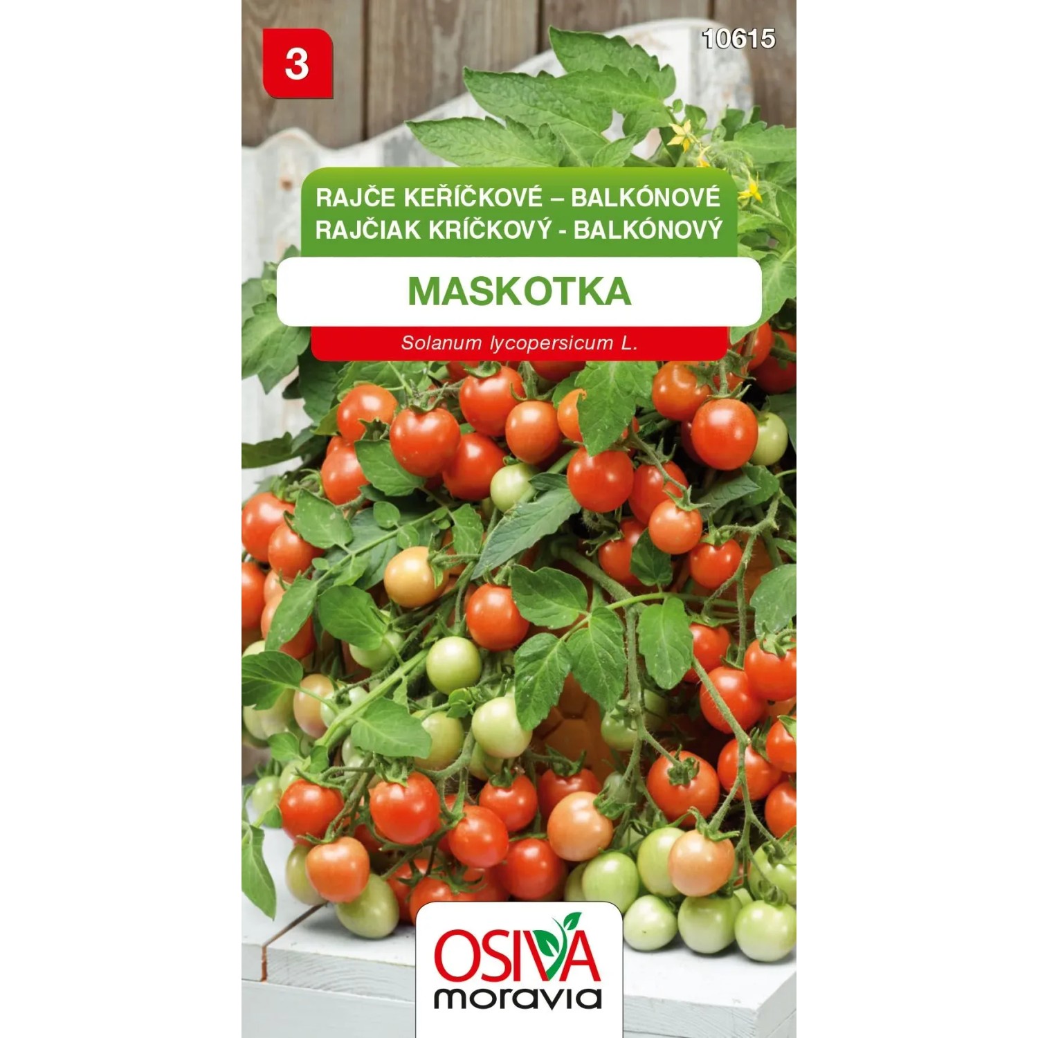 Semínka Rajče keříčkové balkónové Maskotka (Solanum lycopersicum L.)