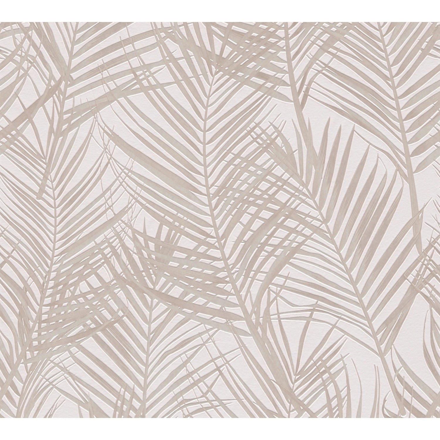 A. S. Creation Vliesová tapeta Attractive Palmové listy bílo-krémové
