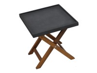 Odkládací stolek Amy tmavě šedý 400 x 400 x 400 mm