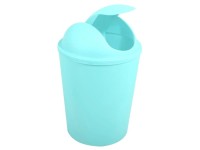 MSV Odpadkový koš s výklopným víkem Ako, pastelová zelená, 5,5 l