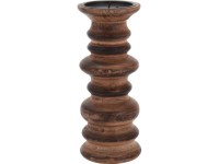 Koopman Svícen z mangového dřeva, pr. 10 x 24 cm Koopman Svícen z mangového dřeva, pr. 10 x 24 cm