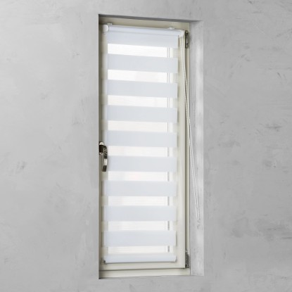 Cocoon Dvojitá roleta Easy Fix barva bílá pr. 16 mm, 120 x 150 cm