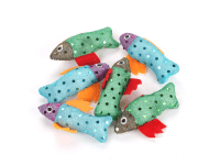 Olala Pets Hračka pro kočky se šantou - rybka 2 cm, 2 ks Olala Pets Hračka pro kočky se šantou - rybka 2 cm, 2 ks