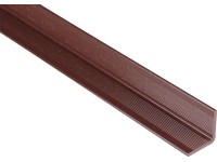 Kovalex Nástěnná zakončovací lišta prkna WPC čoko hnědá 2500 x 40 x 40 mm