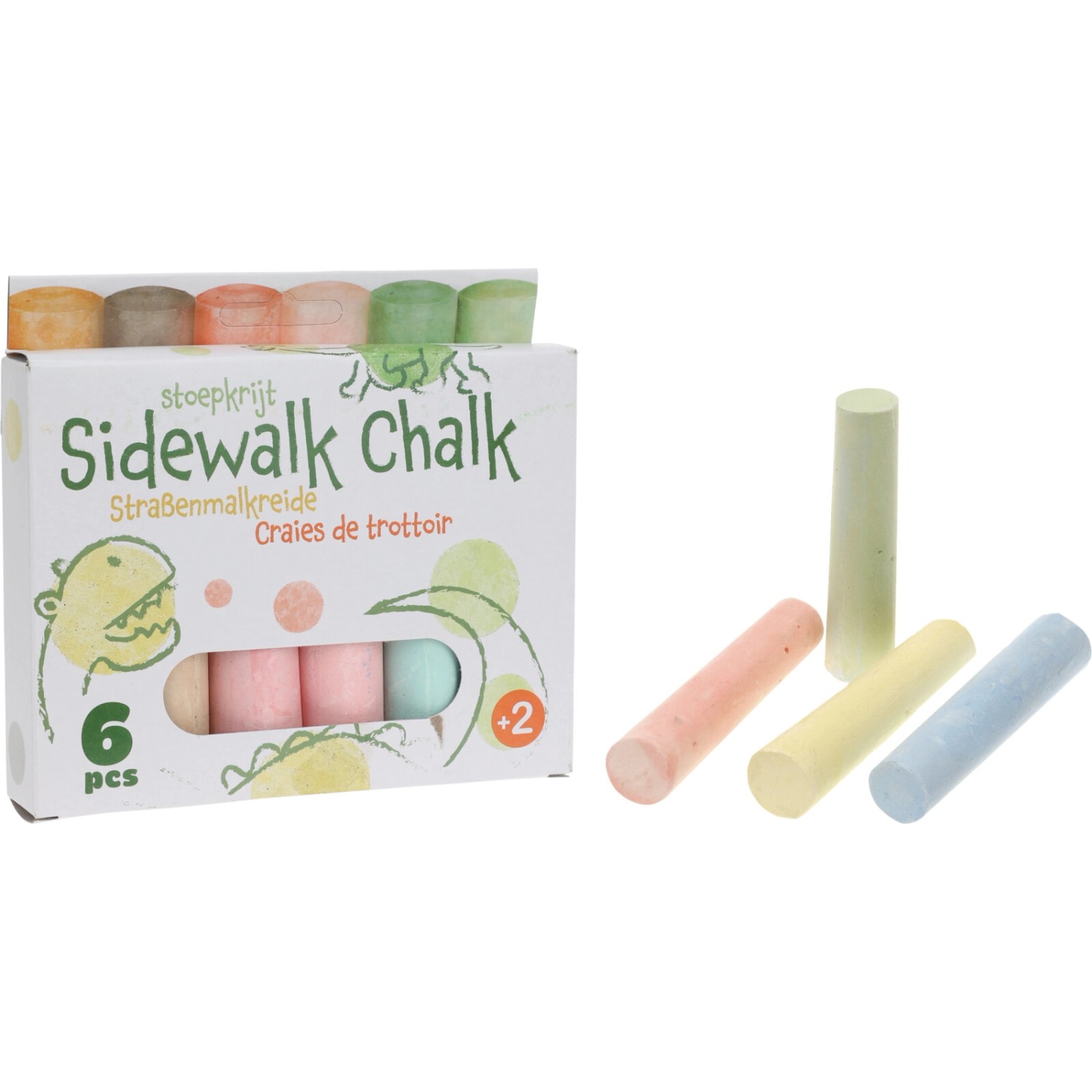 Sada kříd 2 druhy, 6 ks