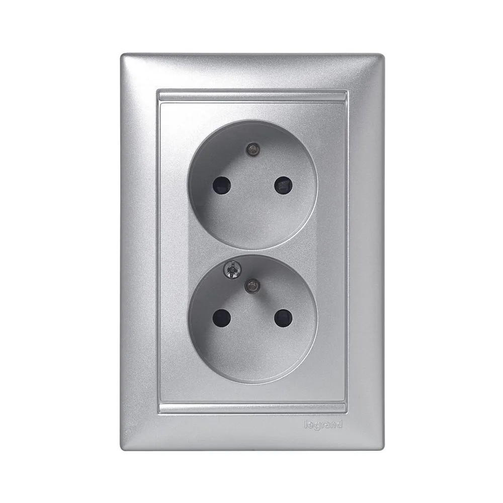 Prolunga Multipresa Legrand LEG50461 – Doppia Presa 2P+T 16A 250V – Bianca – Piatta Con Gancio E Presa A 90° - 3
