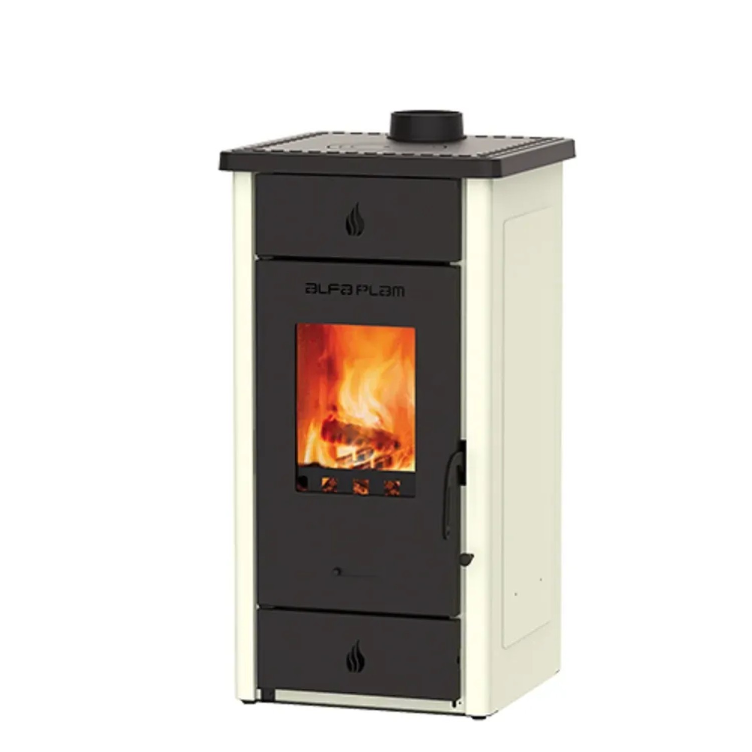 Alfa Plam Krbová kamna Elita III Eco 8 kW, krémová, 45,5 x 44,2 x 86,5 cm