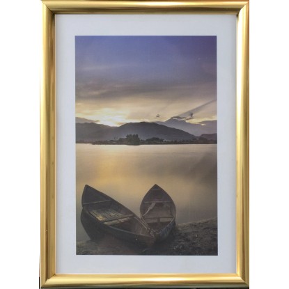 Bondecor Fotorámeček plastový FAST zlatý 40 x 50 cm