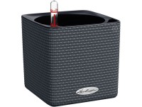 Lechuza Samozavlažovací květináč CUBE Color 14 břidlicová šedá, 14 x 14 x 13,5cm