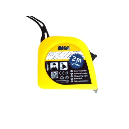 MAGG Svinovací metr plast 12,5 mm x 2 m
