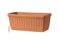 Deroma Keramický truhlík venkovní pr. 20 x 53 cm