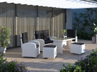 VLC Sestava zahradního nábytku Kalgan hliník/polyratan světle šedá 6dílná VLC Sestava zahradního nábytku Kalgan hliník/polyratan světle šedá 6dílná