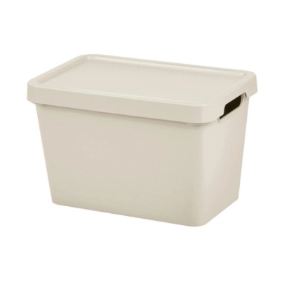 Tontarelli Úložný box s víkem MAYA krémový 6,4 l