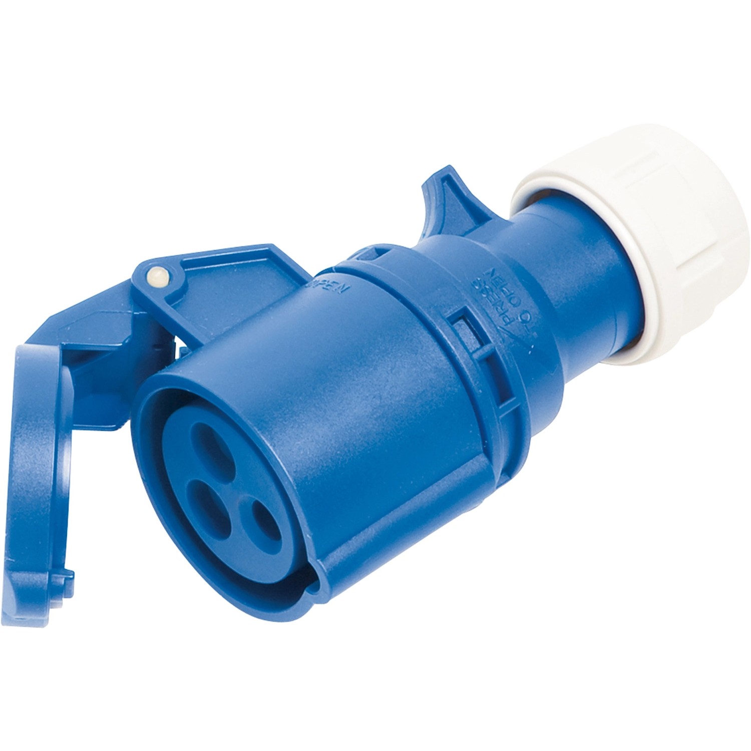 OBI CEE zástrčka do obytného přívěsu 3pólová IP44 16 A modrá