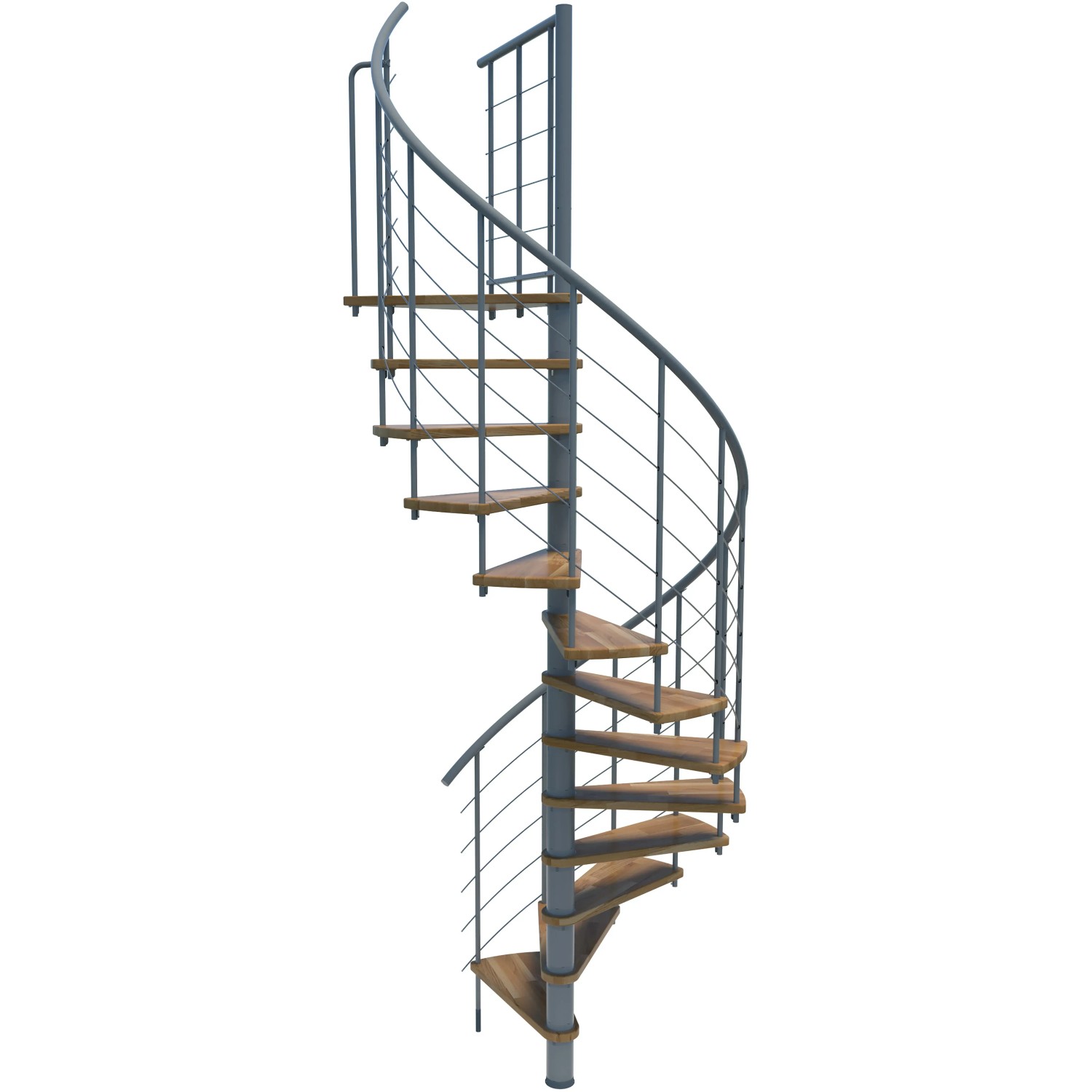 Minka STAIRS Kombinované točité schodiště Venezia Smart dub/šedá pr. 140 cm