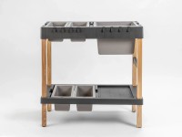 Plastia Pěstební ponk - Stolek dřevo/plast, antracit, 85,4 x 87,8 x 45,8 cm