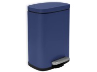 Spirella Nášlapný odpadkový koš Akira, modrá matná, 5 l