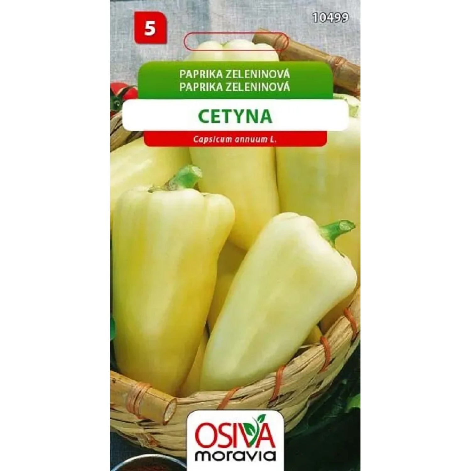 Semínka Paprika zeleninová Cetyna (Capsicum annuum L.)