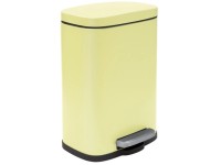 Spirella Nášlapný odpadkový koš Akira, žlutá matná, 5 l