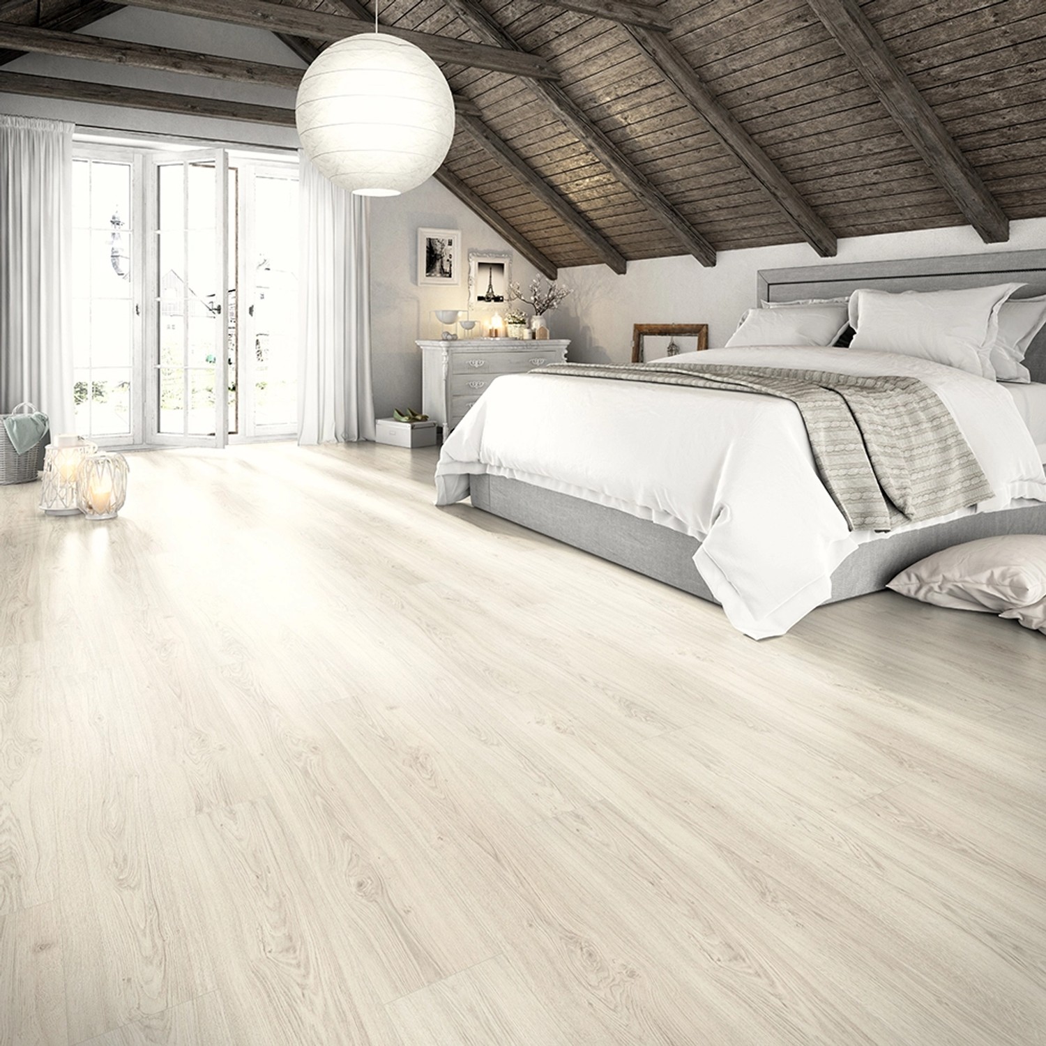 Egger Laminátová podlaha Large EHL184 dub Matera bílý 1292 x 246 x 8 mm