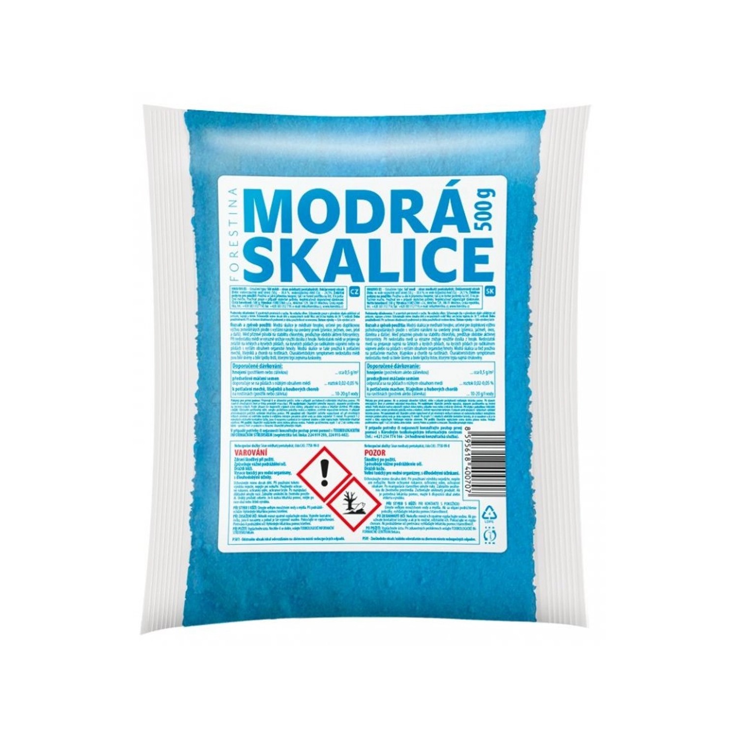 Forestina Krystalické hnojivo Modrá skalice 500 g