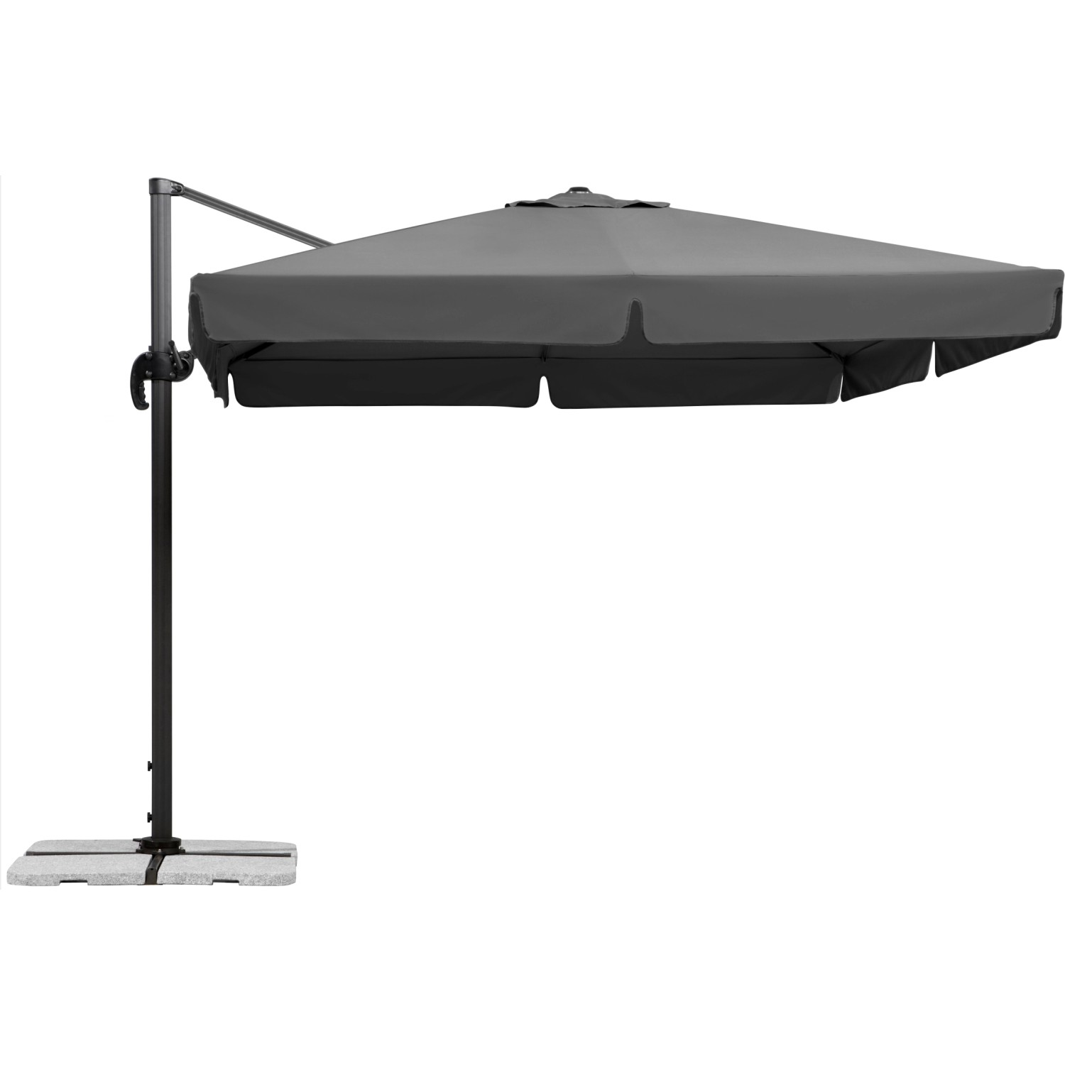 Schneider Slunečník Rhodos antracitový 300 x 300 cm