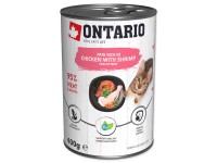 Ontario Konzerva Kitten s kuřecím paté a krevetami 400 g