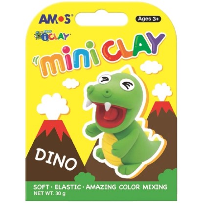 I-Clay Modelovací hmota Mini Clay, Dino, 4 x 7,5 g