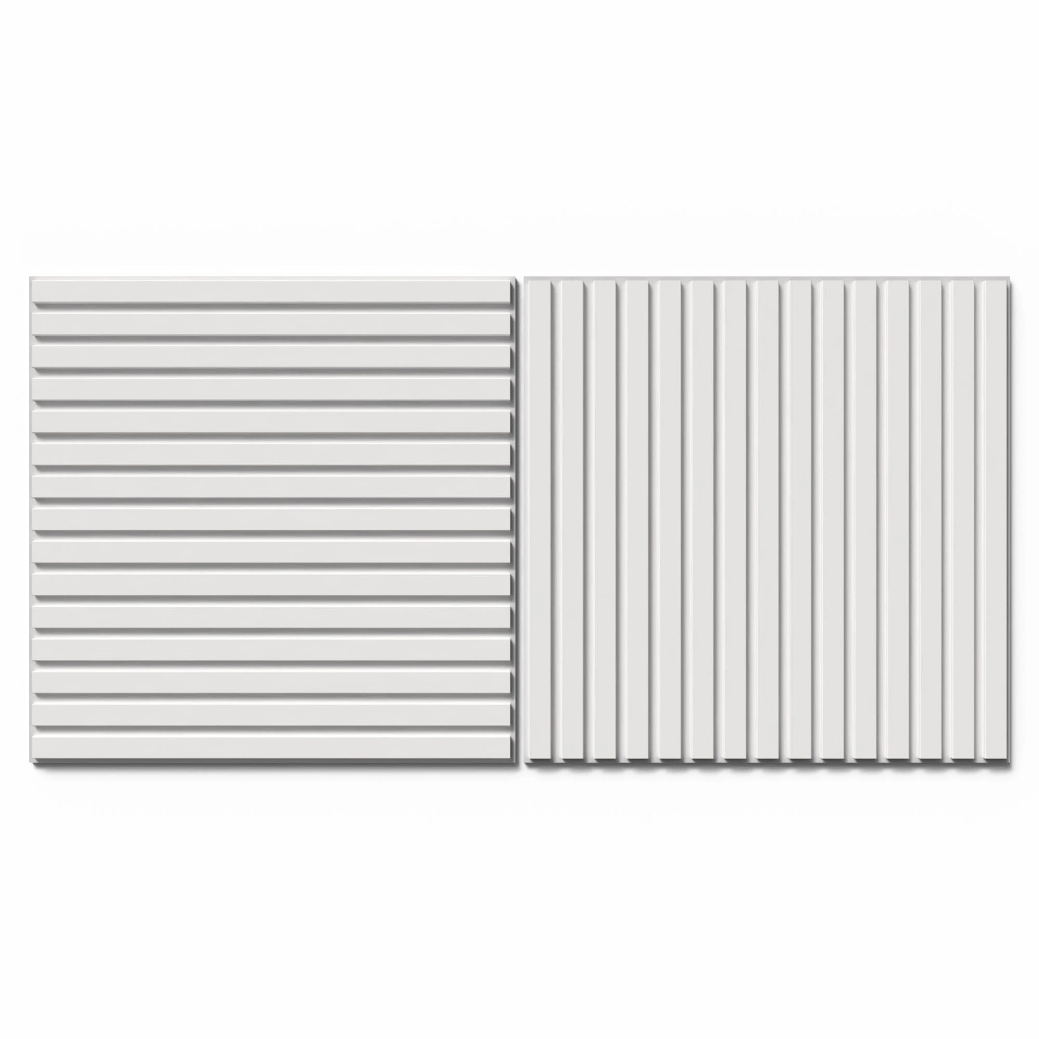 Denpanels Akustický panel FOILED bílý bílá plsť 60 x 60 x 2 cm, 2 ks