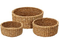 Koopman 3dílná sada košů z mořské trávy