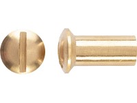 LUX-TOOLS Pouzdrová matice PZ mosazná M6 x 15 mm, 8 ks