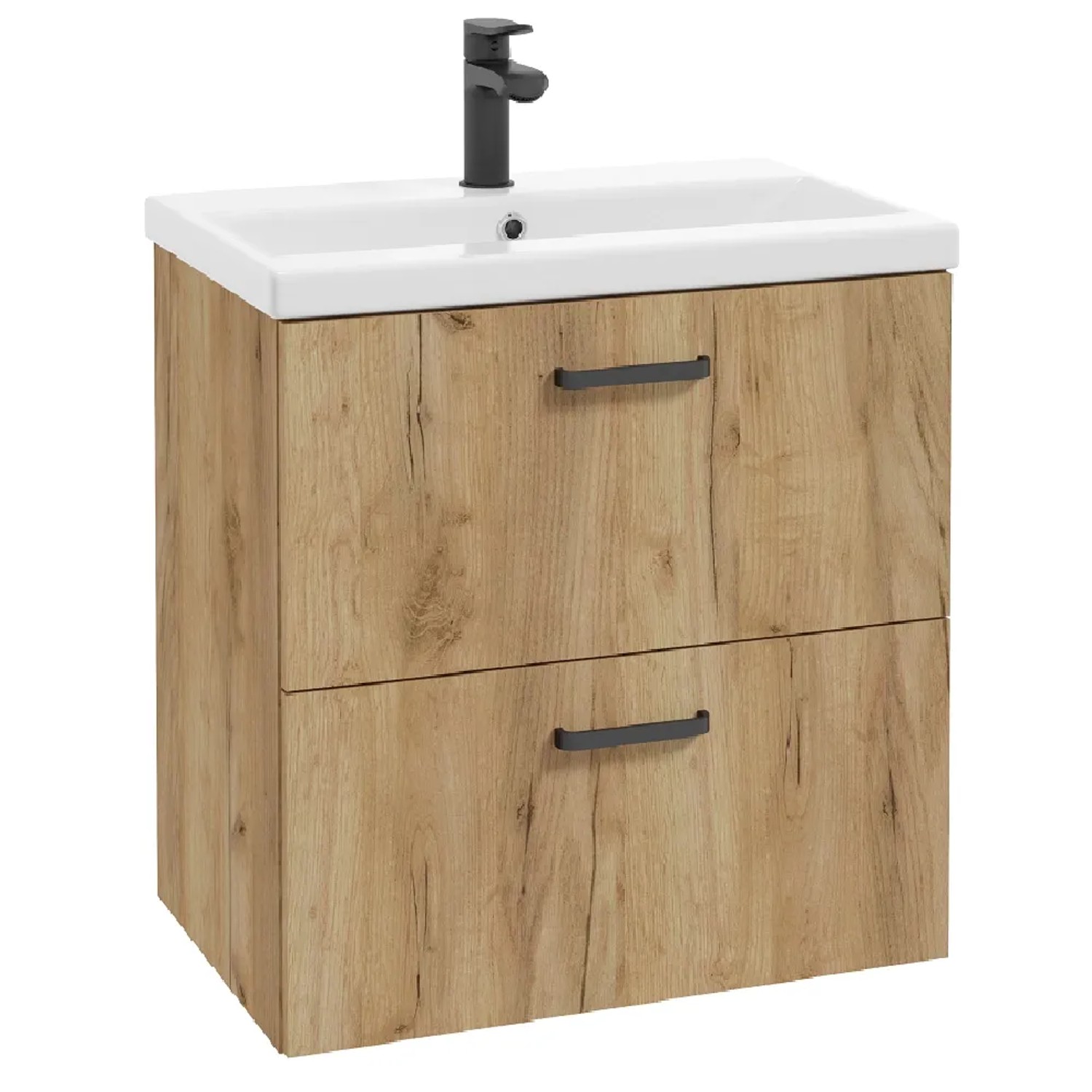 Deftrans Koupelnová skříňka vč. umyvadla Gaja D60 dub zlatý 52 x 60 x 41 cm