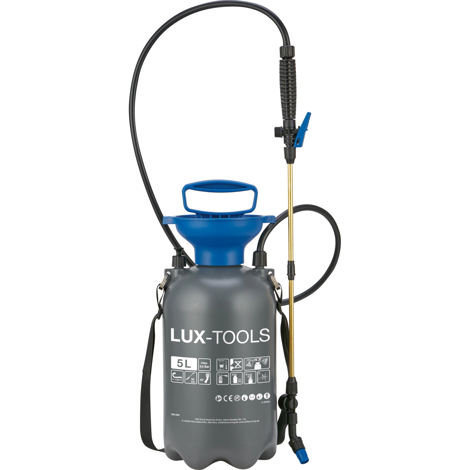 LUX-TOOLS Tlakový postřikovač, 5 l