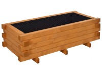 Gaspo Dřevěný truhlík Faak, medově hnědá, 140 x 70 x 42 cm