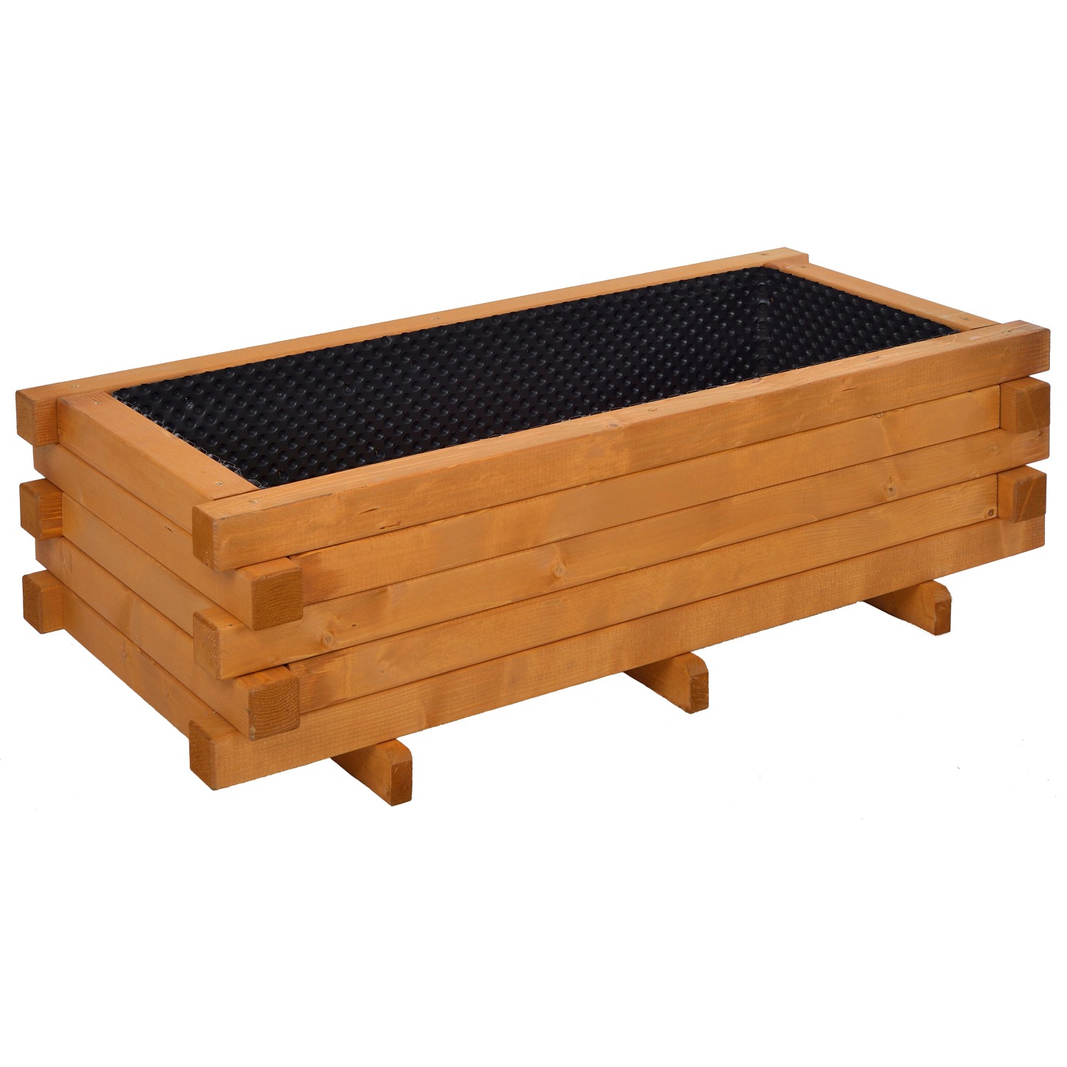 Gaspo Dřevěný truhlík Faak, medově hnědá, 140 x 70 x 42 cm