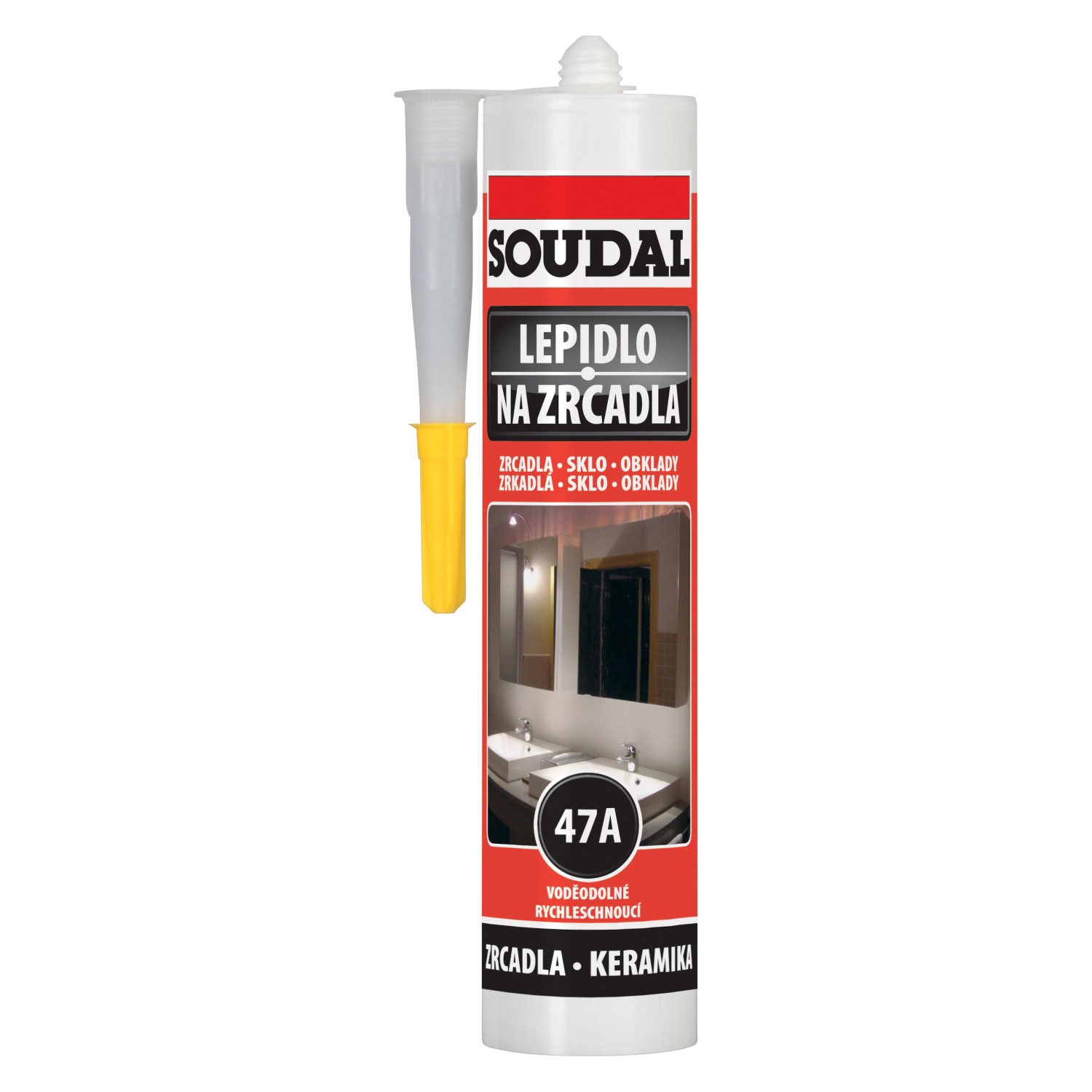 Lepidlo na zrcadla Soudal 47A 300 ml