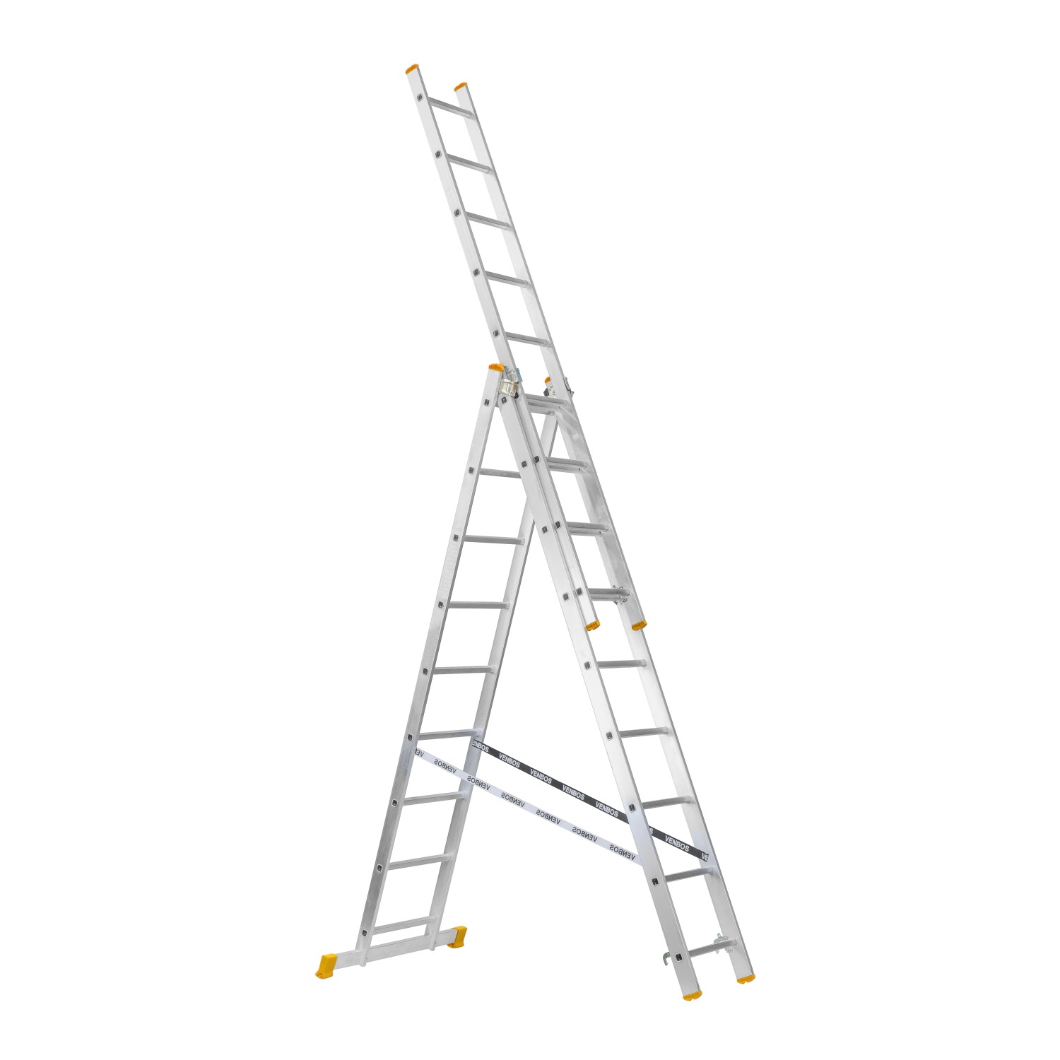 Venbos Trojdílný žebřík EKONOMIK 7309, 3 x 9 příček, 191 cm