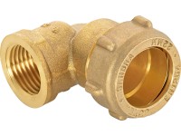 Redukční svěrné koleno 90° mosaz, pr. 22 mm x 18,6 mm (R 1/2) Redukční svěrné koleno 90° mosaz, pr. 22 mm x 18,6 mm (R 1/2)