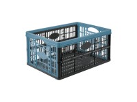 Tontarelli Skládací košík Voila břidlicově modrý 47,5 x 35 x 4,3/23,6 cm, 32 l