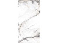 UnitedTile Dlažba z jemné kameniny Marble Riva Gold bílo-šedá 60 x 120 cm
