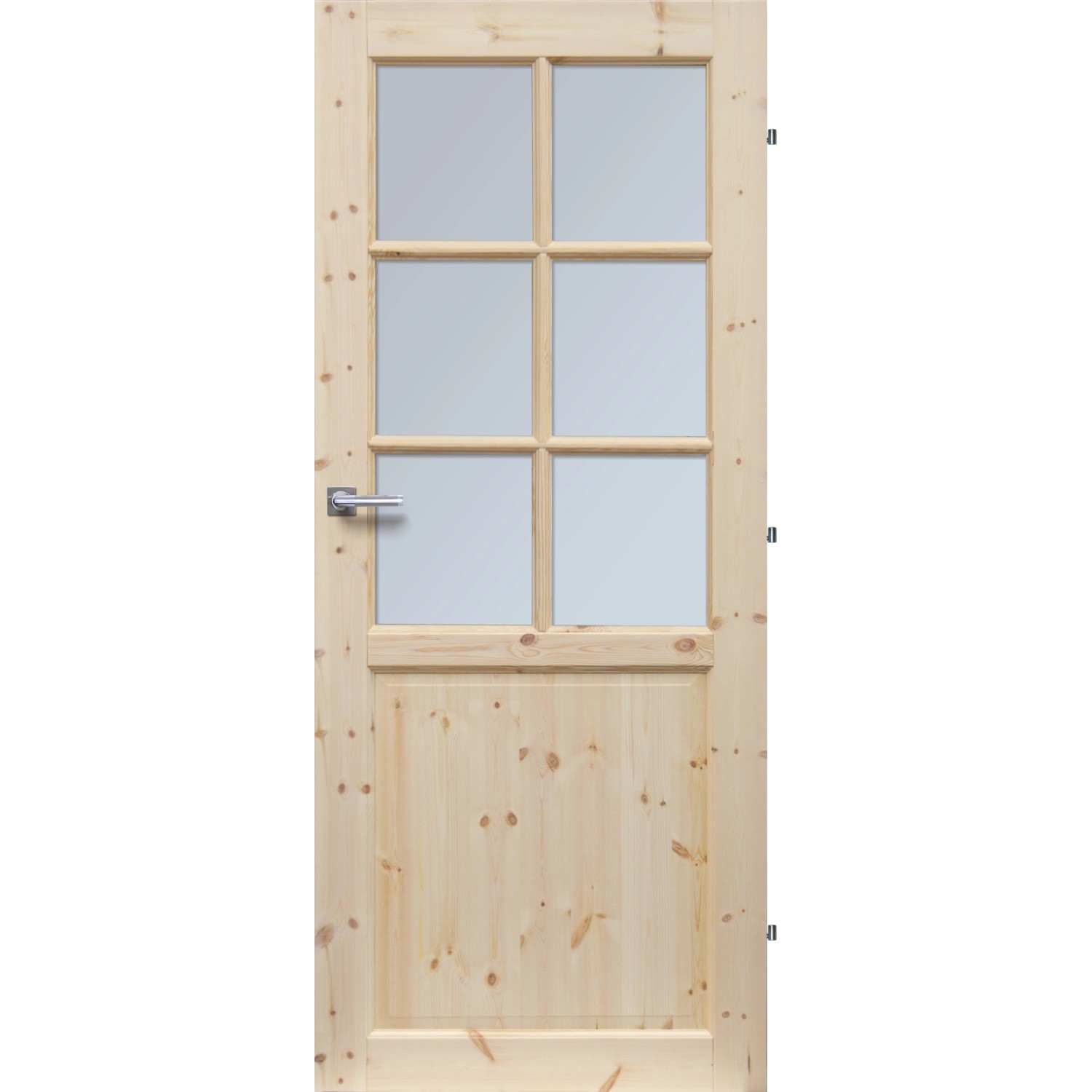 RADEX Falcové interiérové dveře ROUEN 6S, smrkové dřevo, 60 P