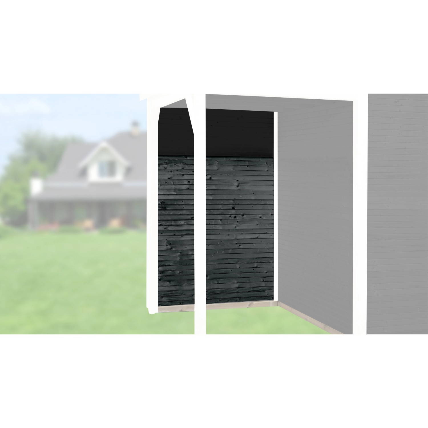 Weka Zadní stěna pro designový domek WekaLine 172, antracitová, 150 cm