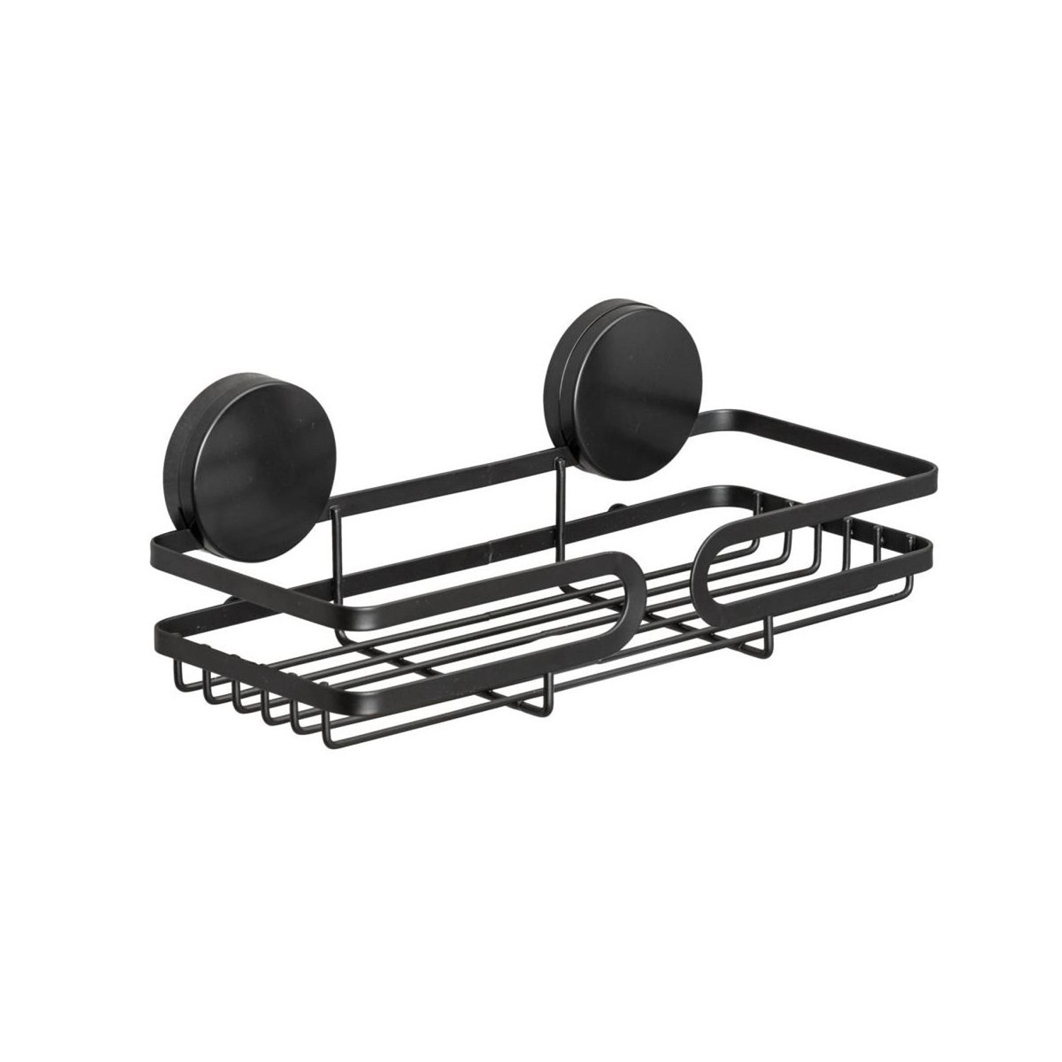 Sprchová police PAVIA Static-Loc, černá, Wenko černá