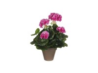 Mica Decorations Umělá květina pelargonie fialová 20 x 34 cm