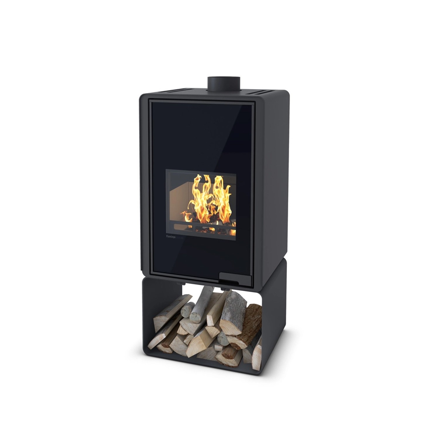 HS Flamingo Krbová kamna DELUXE PENTAI, černá 545x1111x450 mm